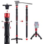 IFOOTAGE Monopod Cobra 2 Strike A150S, 59" Telescopic Camera Monopod with Dual Direction Quick Adjustable, Compatible with DSLR Cameras and Camcorders