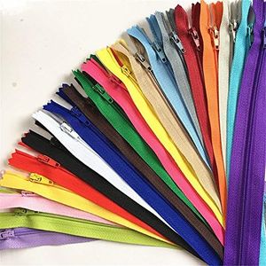 50pcs Mix Nylon Coil Zippers Tailor Sewer Craft (41cm) Crafter's & FGDQRS (20/Colour)