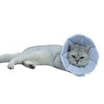 WZ PET Soft Cat Recovery Collar, Adjustable Dog Cat Cone, Dog Protection Cone Collar After Surgery, for Cats and Puppies, Small, Blue