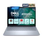 Dell 14 Smart Choice, AMD Ryzen5 AI 340 Processor, 16GB LPDDR5X, 512GB SSD, FHD+, 14"/35.56cm, Win 11, MSO'24, Ice Blue, 1.52 Kg, [Dell 14], 300 Nits IPS, Backlit + FPS Keyboard, AI Powered Laptop
