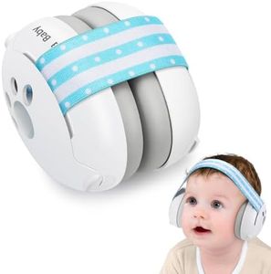 Laudexua Baby Ear Protection, Noise Cancelling Headphones for Babies and Toddlers Up to 36 Months, Comfortable Infant Ear Muffs for Effectively Hearing Protection & Help Sleep (Blue)