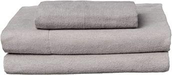 Brielle 100-Percent Cotton Flannel Sheet Set, Twin, Steel Grey