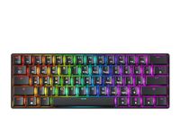 GK61 Mechanical Gaming Keyboard - 61 Keys Multi Color RGB Illuminated LED Backlit Wired Programmable for PC/Mac Gamer Tactile (Gateron Optical Brown)