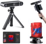 Revopoint POP3 Plus 3D Scanner [2024 Upgrade] for 3D Printer, Handheld 3D Printer Scanner 0.04mm High Precision, Full-Color Scan for Medium Object, Compatible with Android/iOS/Win10/MacOS, Advanced