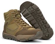 RYNO GEAR Trek Coolmax Tactical Side Zip Boots Brown Size: 11