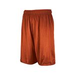 Russell Athletic Men's 9 Inch Mesh Short, Burnt Orange, X-Large