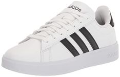 adidas Women's Grand Court 2.0, White/Black/Black, 8.5