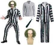 YIGMAW 5 Pcs Black and Green Stripe