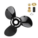 Youxmoto 13 1/4 x 17 Aluminum Boat Outboard Propeller 48-77344A45 Fit for Mercury Marine 60 75 90 100 115 125 140 HP Boat Motors, 15 Spline Tooth RH(3 Blades)