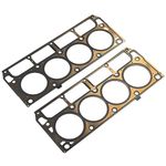 2 Pcs Cylinder Multi Layer Head Gasket for LS1 LS6 V8 4.8L 5.3L 5.7 Liter Engine Compatible with Chevy/GMC/Buick/Cadillac/Pontiac/Hummer/Saab Vehicle 1998-2019, Replace#12589226 12498544 98544