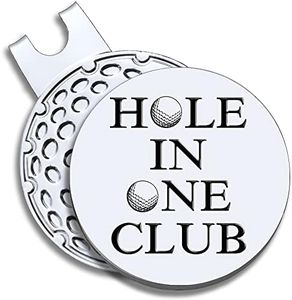 GEYGIE Hole in One Club Golf Ball Marker with Magnetic Hat Clip, Funny Golf Accessories Gifts for Men Women, Golf Gifts for Men Woman, Birthday Gifts for Golf Fan, Golf Novelty Gift