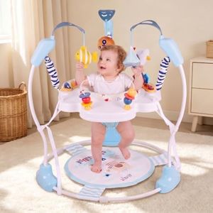 Baby Activity Center, 3-in-1 Infant Jumper and Bouncer with Music&Light,6+M