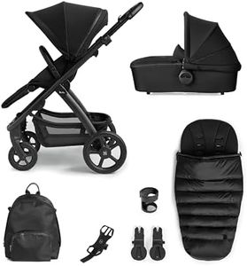Silver Cross - Tide Pushchair & Accessory Pack - Durable Multi-Terrain Pram - Freestanding Fold & Multi-Height Handle Bar - Newborn to 4 Years - Space