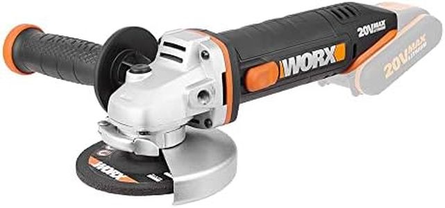 WORX Meuleuse d'Angle sans Fil 20V WX800.9, Disque 115 mm, Multimatériaux, Changement Rapide du Disque, Compacte et Ergonomique, Poignée Réglable, Sans Batterie ni Chargeur