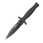 Smith & Wesson SWHRT9B 9in High Carbon S.S. Fixed Blade Knife with 4.7in Dual Edge Blade and TPE Handle for Outdoor, Tactical, Survival and EDC, Multi