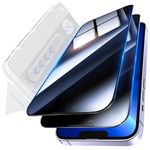 [2-Pack] for iPhone 13 Pro Max/iPhone 14 Plus Privacy Screen Protector - [Auto Alignment Kit], Blue-Light Filter, 9H Tempered Glass Privacy Screen, 10X Stronger, Full Coverage, Bubble Free, Case Friendly-6.7 Inch