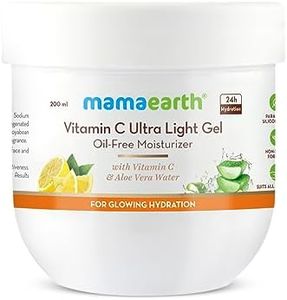 Mamaearth Vitamin C Ultra Light Gel Oil-Free Moisturizer For Face, Body and Hands; with Vitamin C & Aloe Vera Water for Glowing Hydration - 200 ml