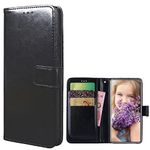 Case for TCL 40R 5G, TCL 40R 5G PU Leather Wallet Flip has Kickstand function and Card Slots with Magnetic Buckle Phone Cover for TCL 40R 5G-Black