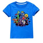 shumintaojin Kids Boys T-Shirts Fashion/Clothing/Tops/Shirts Game Cartoon Clothing Youth Round Neck Short Sleeve 6-13Years (as1, Age, 7_Years, 8_Years, Blue)