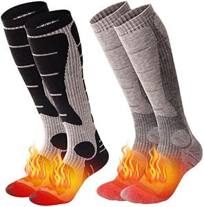 NOVAYARD Merino Wool Ski Socks Thermal Knee High Winter Snowboard Sport Socks Snowboarding Socks for Men & Women 2 Pairs