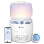 Levoit Evaporative Humidifier for Bedroom Baby, Dual Air and Water Filters, Separate Sensor, Blue Light Free for Nursery Nightlight, Auto Dry, Smart Control & Alexa, Auto Mode, 3.8L Tank for 36H