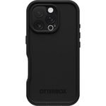 OtterBox iPhone 16 Pro (Only) FRĒ Series Waterproof Case with MagSafe (Designed by LifeProof) - Black, Waterproof, 60% Recycled Plastic, Pressure-fitted gasket protects charging ports