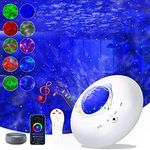 Galaxy Projector,Star Projector Night Light Ocean Wave Projector Works with Alexa Google Home,Night Light Projector with Remote,Music Speaker,Galaxy Light Projector for Bedroom Adult Baby Kids Gift