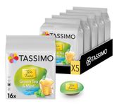 Tassimo Tea Time Mint Green Tea 16 Pods - Pack of 5 (80 Servings)