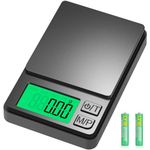 Diyife Mini Scales, [500g/0.01g] Small Pocket Scales, High Precision Portable Weighing Scales with Cover, Fast Read with Back-Lit LCD Display, for Jewellery Gold Coffee Coin Herb