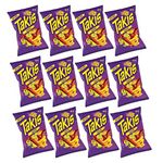 Takis 55g (PACK OF 12) - Fuego Flavour - Chilli Pepper and Lime Corn Chips - UK product - Popular Snack - Party Snack - Multipack (55g x 12) - BY BLISSIFY