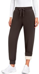 Leapstride Fleece Lined Pants Women Winter Warm Thermal Sweatpants Joggers