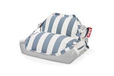 Fatboy Floatzac Waterproof Outdoor Bean Bag Chair - Floating Bean Bags for Adults & Kids - Giant Outdoor Bean Bag - Large Bean Bag Seat - Filling Included - 180 x 134 cm - Blue (striped)