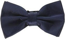 Stacy Adams Men's Solid Bow Tie, Navy, One Size