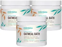 Organic Colloidal Oatmeal Bath Soak – 6oz 3-Pack of Oatmeal Powder for Dry, Irritated, Itchy Skin Relief – Cruelty-Free & Organic Bath Products for Adults Bath, Baby & Kids Bath by Mambino Organics