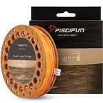 Piscifun Sword Fly Fishing Line with Welded Loop, Weight Forward Floating Fly Fishing Line, WF4wt 90ft Orange