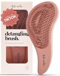 Kitsch Detangling Brush for Adults & Kids Hair, Dry & Wet Hair Brush Detangler for All Hair Types, Easy Detangle Hairbrush with Flexible Bristles, No Pain Easy to Hold Hair Detangler Brush, Terracotta