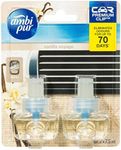 Ambi Pur Premium Clip Car Air Freshener Vanilla Voyage Refill 2 x 7.5ml