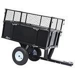 vidaXL Tipping Trailer for Lawn Mow