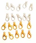 CRT Metal Lobster Clasp Combo Golden & Silver Colour for Jewellery Making Pack of 50 (25 Pieces Each Colour)