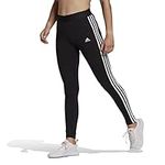 adidas Women's 3 Stripes Tights, Black/White, M