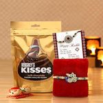 TIED RIBBONS Rakhi for Brother with Chocolate Combo Gift Set - Designer Rudraksh Rakhi for Brother Bhaiya with Chocolates Pack
