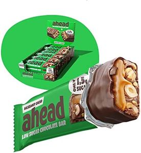 ahead | Keto Chocolate Bars – 18 x 35g – Hazelnut Cacao – Low Carb Sugar Free – 100% Natural with MCT-Fats – Keto Snacks & Healthy Snacks