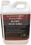 Aluminum Oxide - 10 LBS - Medium to Fine Sand Blasting Abrasive Media for Blasting Cabinet or Blasting Guns. #80 GRIT