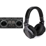 Pioneer DJ DDJ-REV1 2-deck Serato DJ Controller + Pioneer DJ CUE1 On-Ear DJ Headphone (Black)