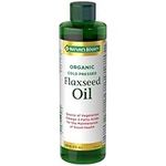 Nature's Bounty Organic Cold Pressed Flaxseed Oil, Helps Maintain Good Health, 8 Fl oz