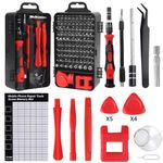 Precision Screwdriver Set& 119 Pcs Mini Screwdriver Set & Magnetic Glasses Repair Tool Kits &Small Screwdriver set with Storage Box for iPhone,iPad,Computer,Watch,Laptop,Macbook,Eyeglass,Electronic