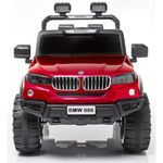JN Creations 12V Battery Operated Ride On BMW 888 Jeep for Kids with Remote Control (Red Painted)