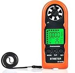 Anemometer Handheld - BTMETER BT-816B Digital Wind Speed Meter Gauge with Thermometer Temperature Backlit for HVAC CFM Shooting Drone, High Precision Accuracy +/- 5% 2℃