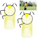 Top Bins Football Targets 2 Pieces Football Net, Football Target Net for Kicking Accuracy Training Goal Target Nets, Football Top Bins Target for Shootings Accuracy Training Practice Equipment