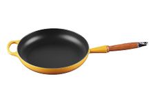 LE CREUSET Signature Cast Iron Frying Pan with Wooden Handle 28cm Nectar, 20258286720422